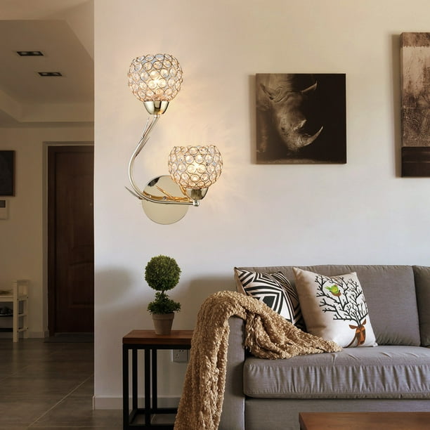 Modern LED Crystal Wall Lamp Sconce Light Bulb Bedroom Bedside Hallway Lightings Modern LED Crystal Wall Lamp Sconce Light Bulb Bedroom Bedside Hallway Lightings